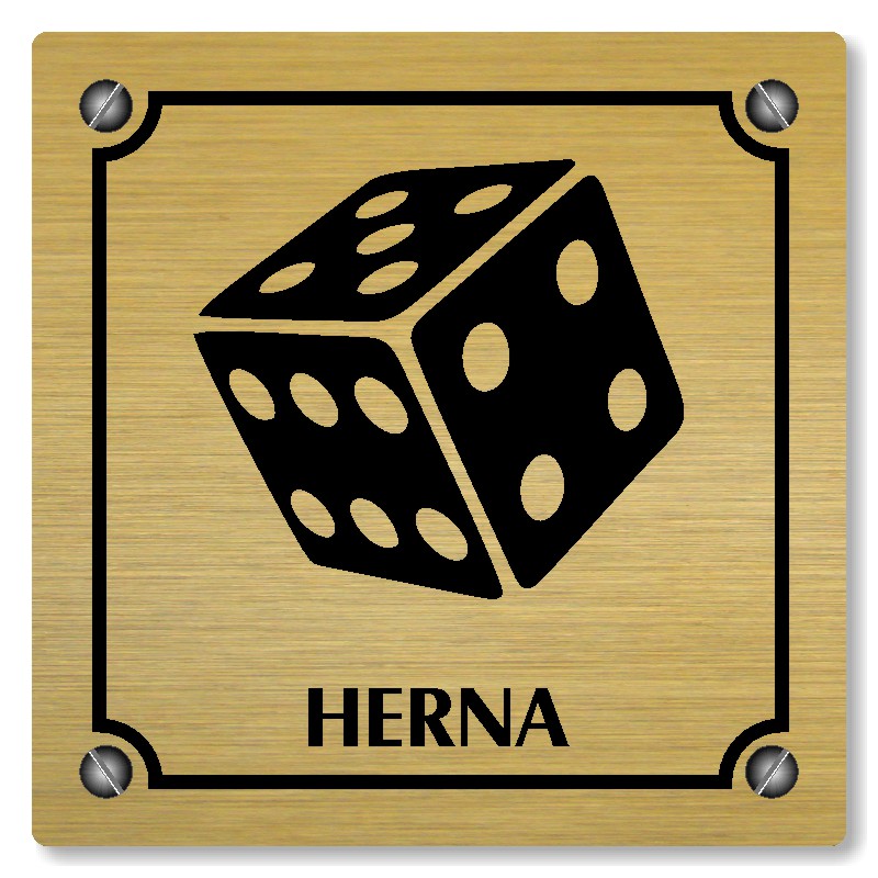 Herna, 118x118mm, zlatá, Kansas